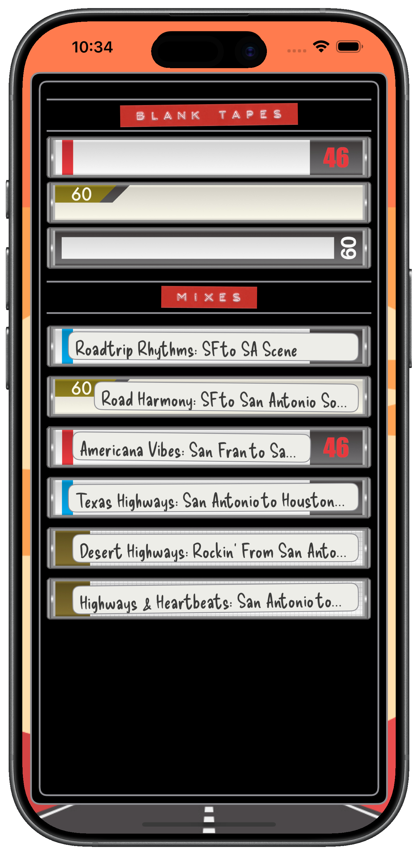 Trip Tunes tape library